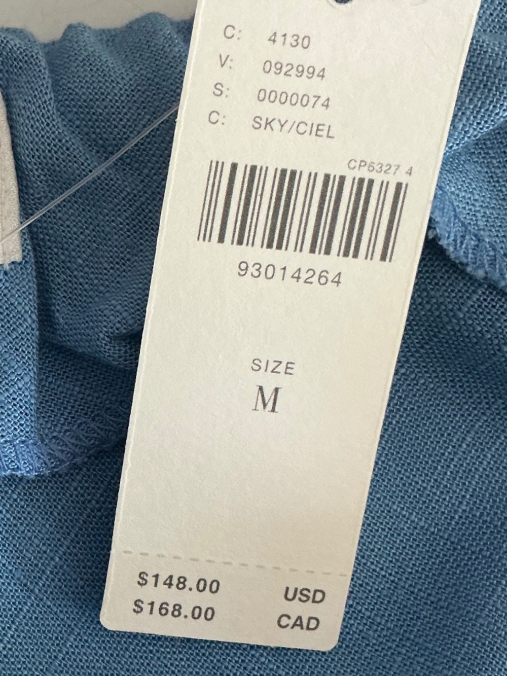Anthropologie Fleur Strapless Maxi Slip Dress Sky Blue NWT SZ M - Picture 6 of 8